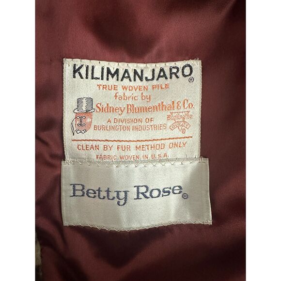 Vintage 1960s Kilimanjaro Sidney Blumenthal Faux Fur Leopard Coat Medium Large - Picture 5 of 9